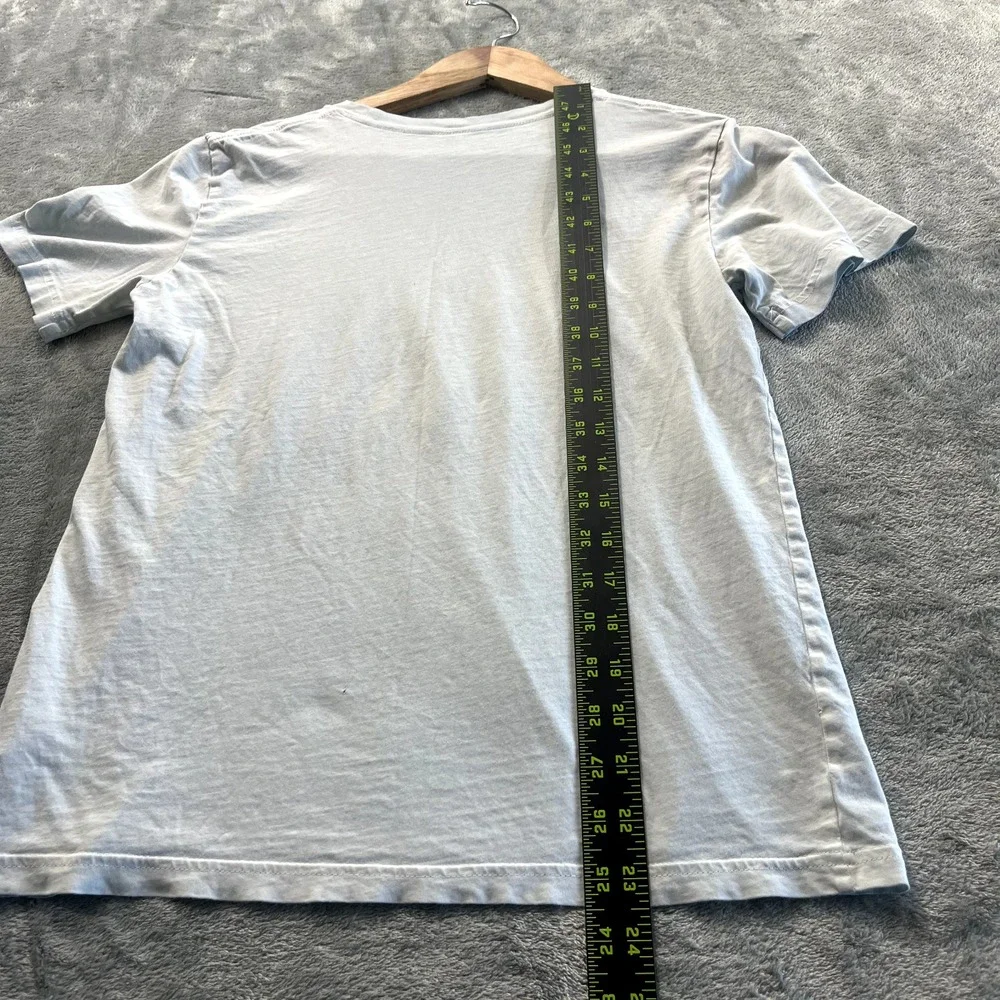 Adidas Graffiti Outdoors Youth Medium 10/12 Graphic T-Shirt Blue Short Sleeve